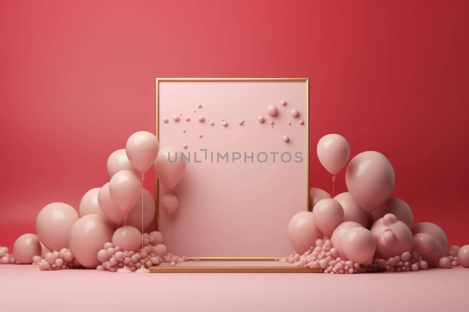 Romantic Kiss day pastel background. Modern letter card. Generate Ai