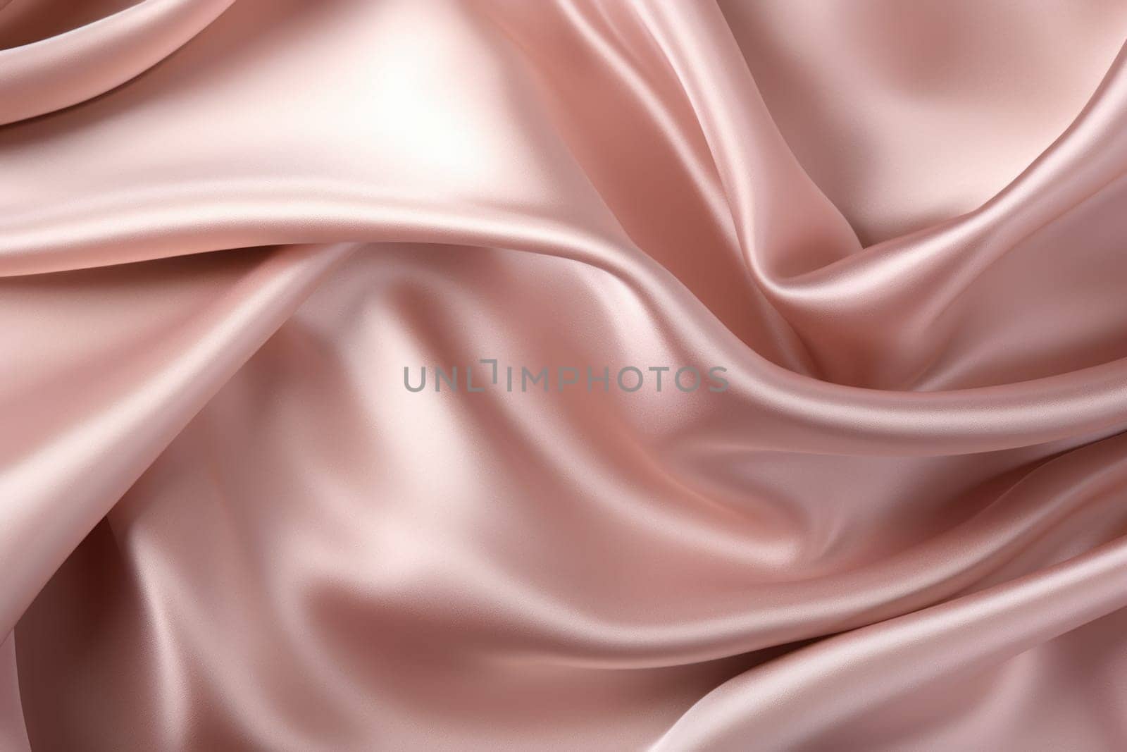 Sleek Pink satin light pale. Decorative fabric. Generate Ai