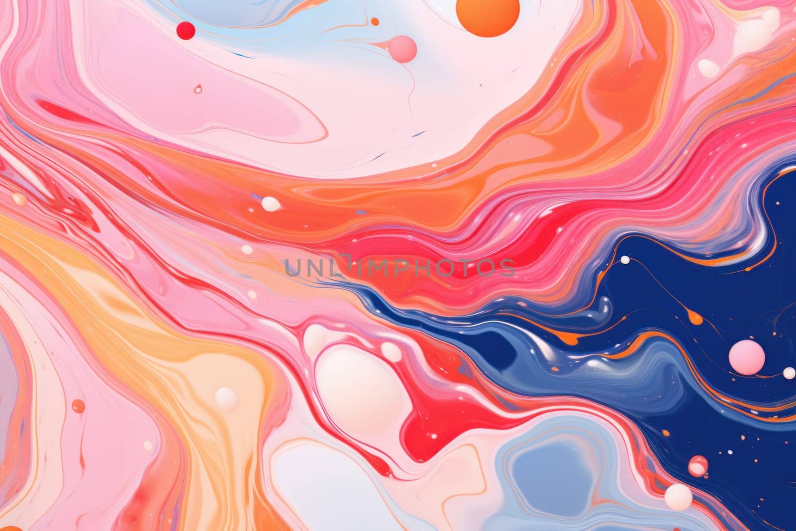 Liquid marble background. Paint color pattern. Generate Ai