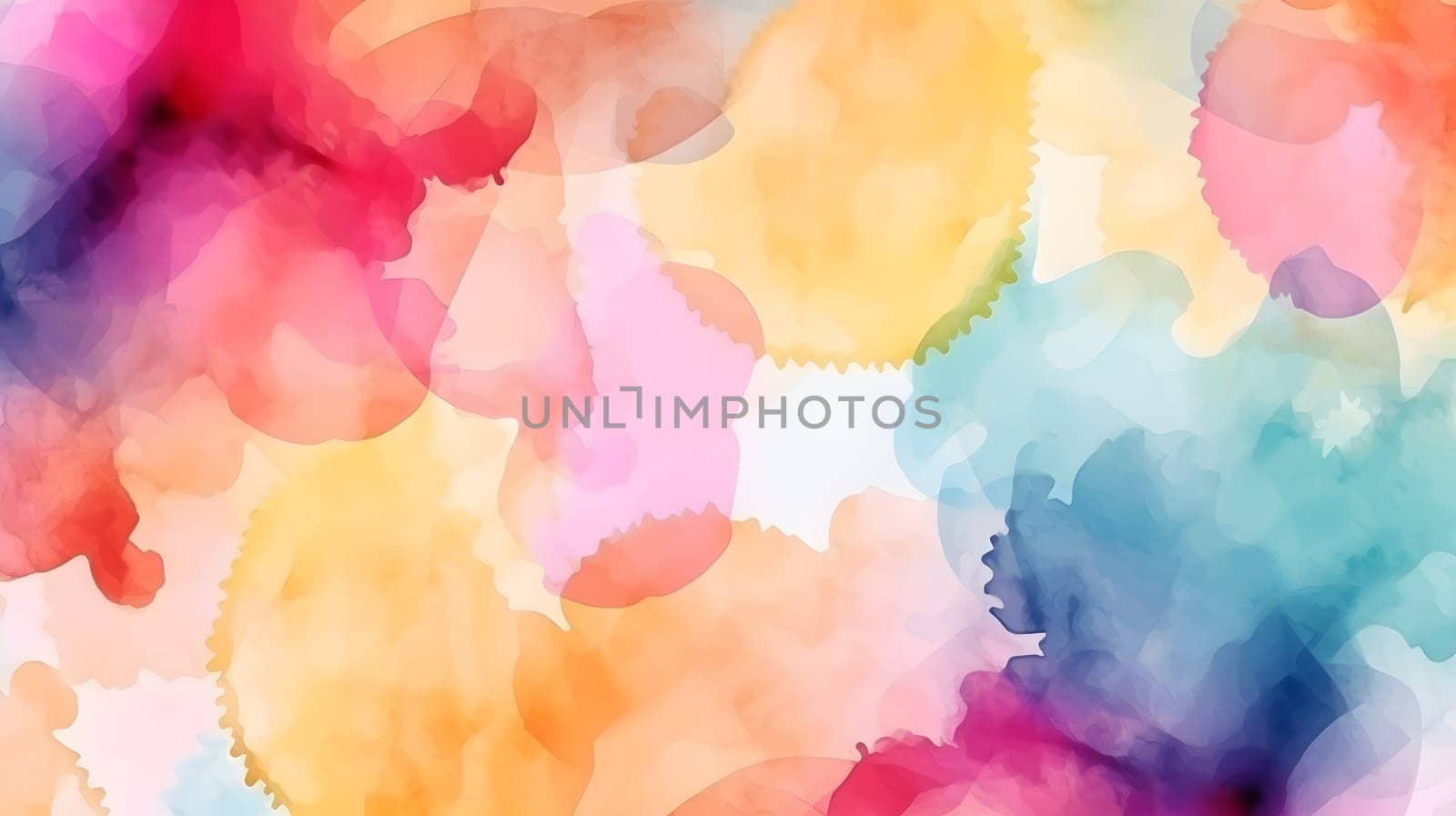 watercolor painted abstract colorful background, generative ai by Chechotkin