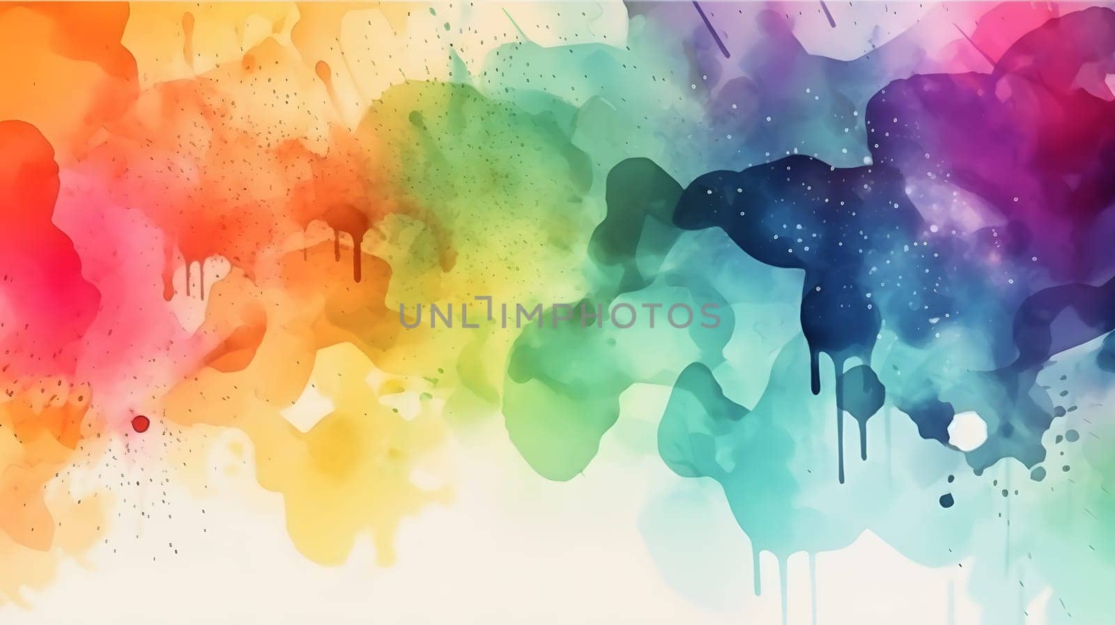 watercolor painted abstract colorful background, generative ai by Chechotkin