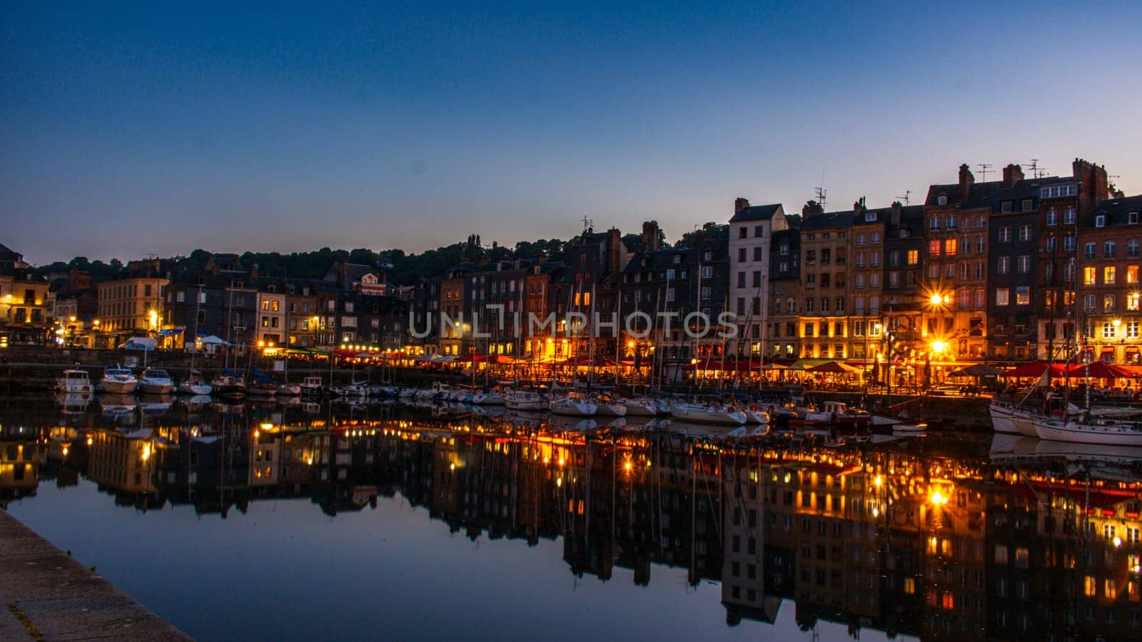 Honfleur is a famous harbor village in Normandy, France