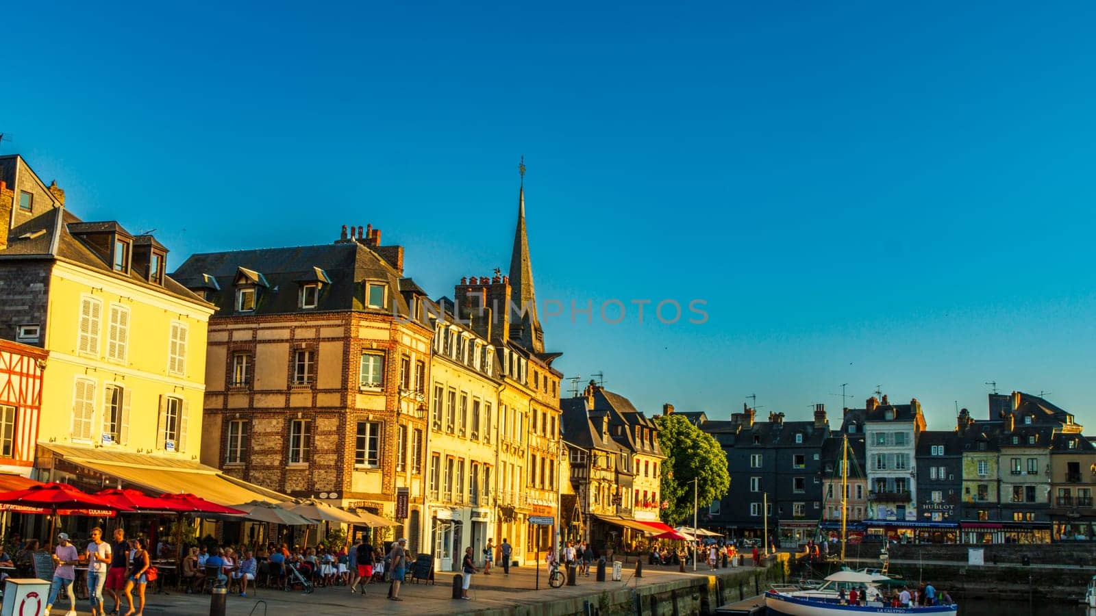 Honfleur is a famous harbor village in Normandy, France