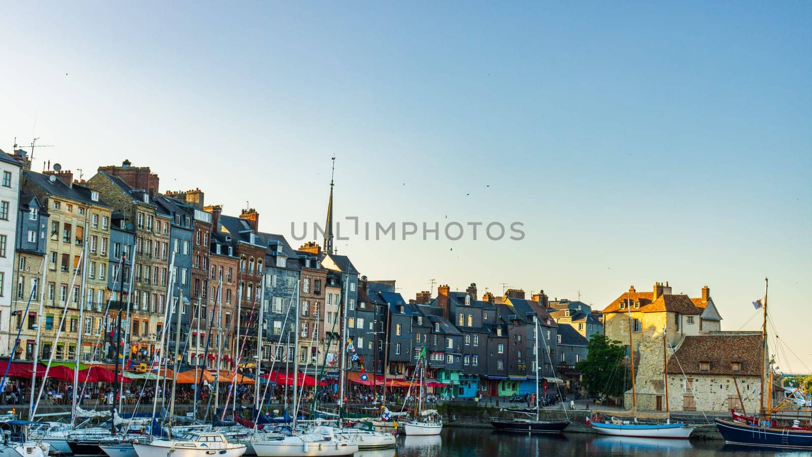 Honfleur is a famous harbor village in Normandy, France