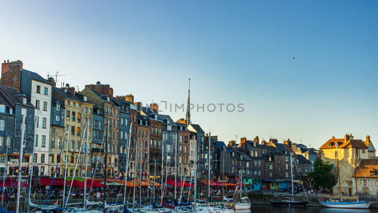 Honfleur is a famous harbor village in Normandy, France