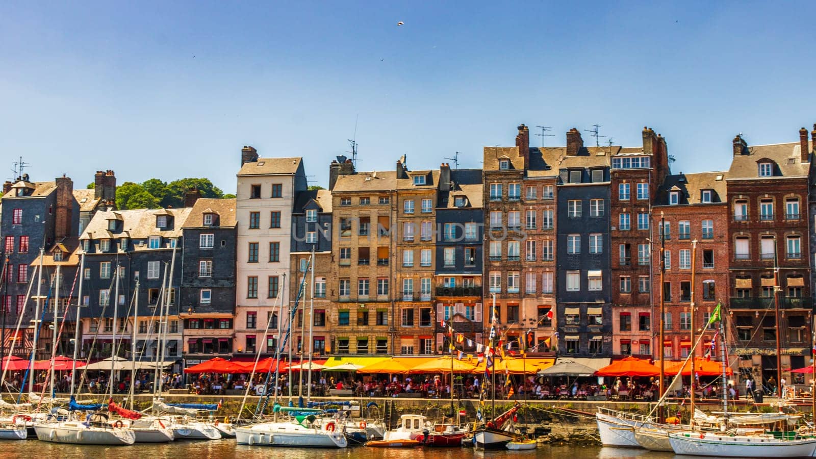 Honfleur is a famous harbor village in Normandy, France