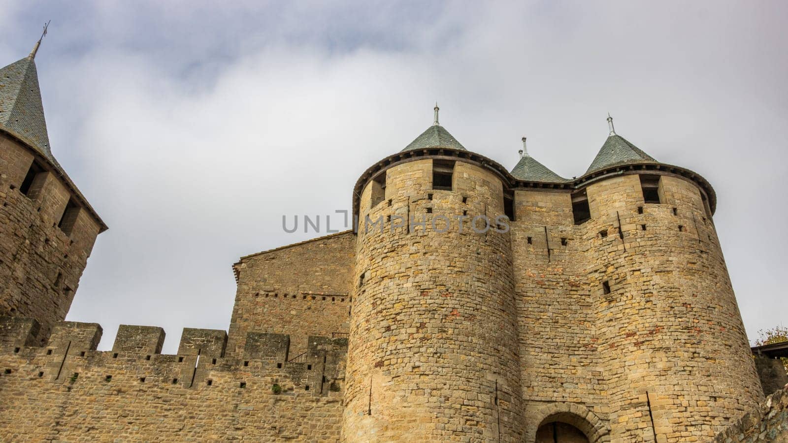 Castle of Carcassonne in France by vladispas