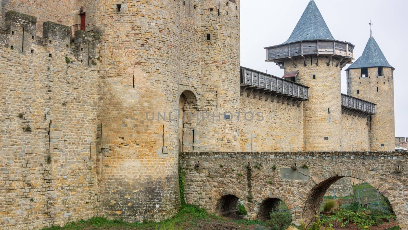 Castle of Carcassonne in France by vladispas