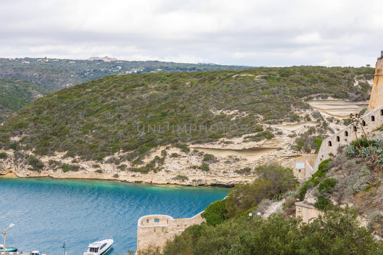 Bonifacio town in Corsica Island, France by vladispas