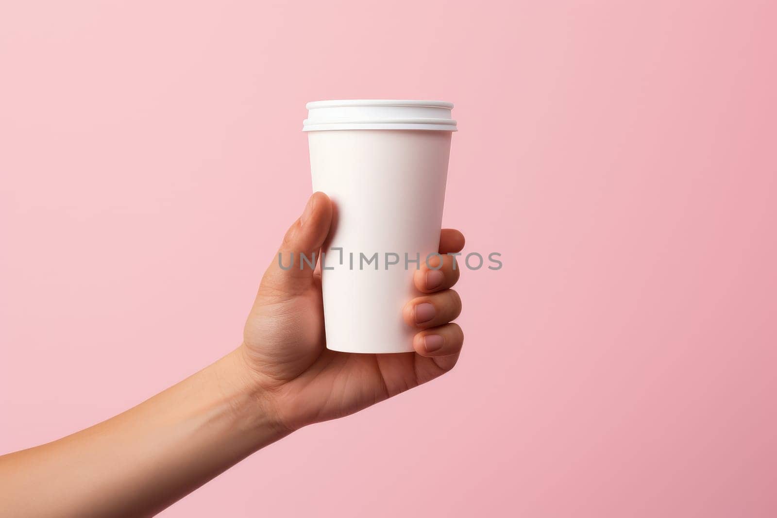 Female coffee take. Generate Ai by ylivdesign