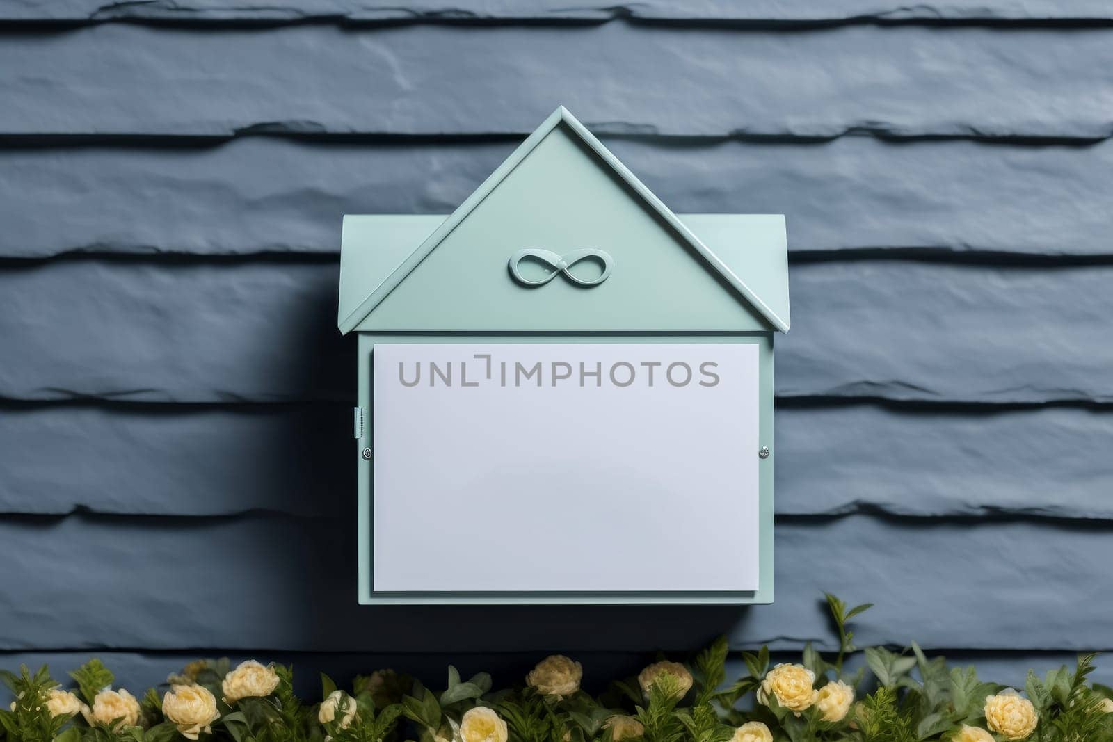 Alluring House mailbox banner. Generate Ai by ylivdesign