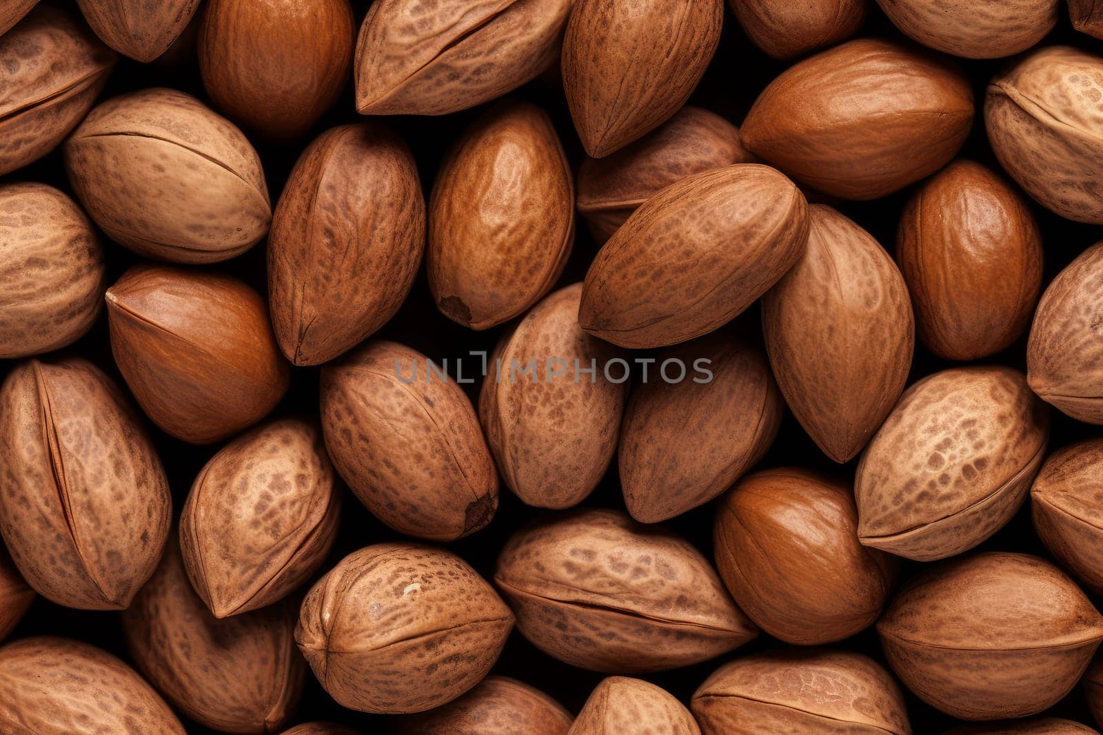 Symmetrical Identical nut background. Generate Ai by ylivdesign