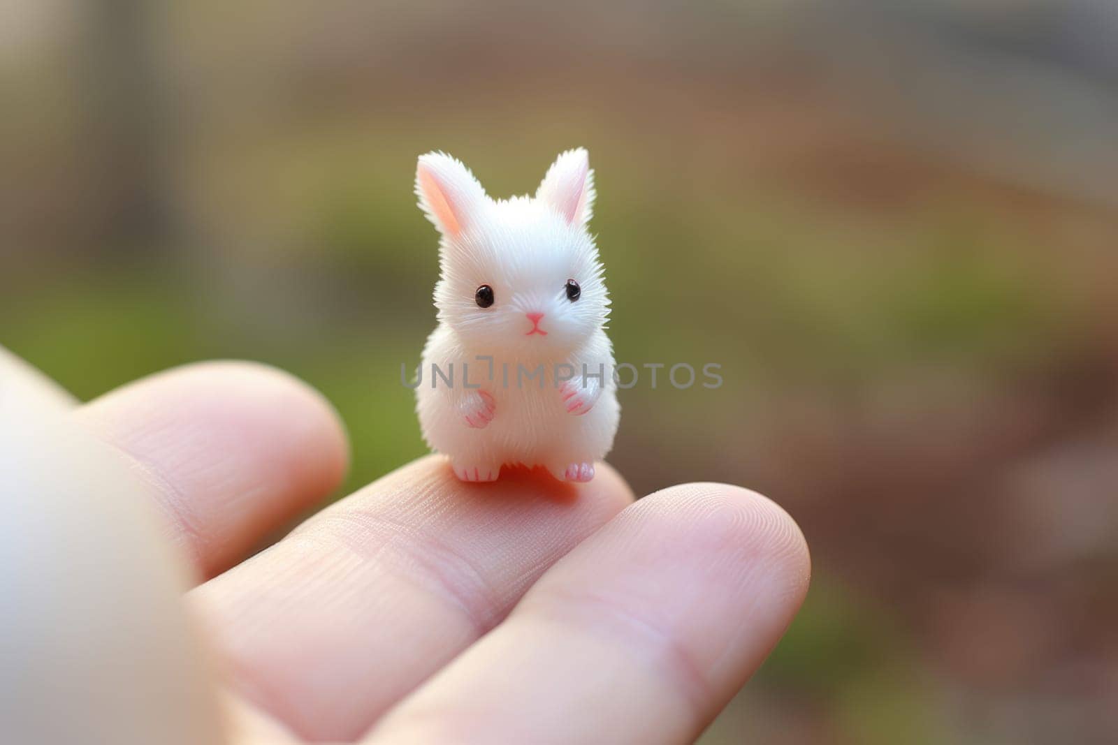 Soft Cute baby rabbit. Happy pet sweet. Generate Ai
