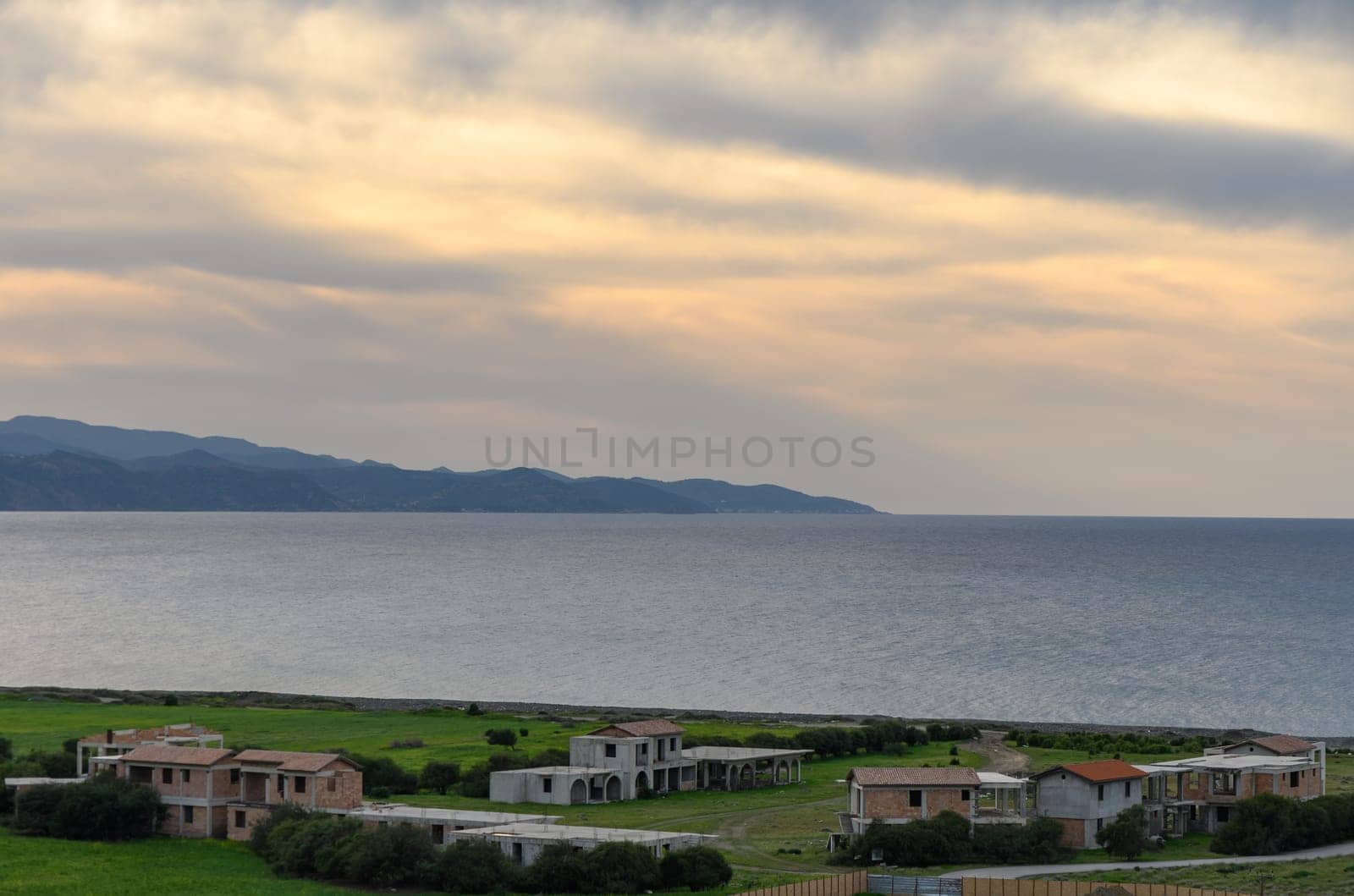 clouds sunset over the mountains and the Mediterranean sea in Cyprus7