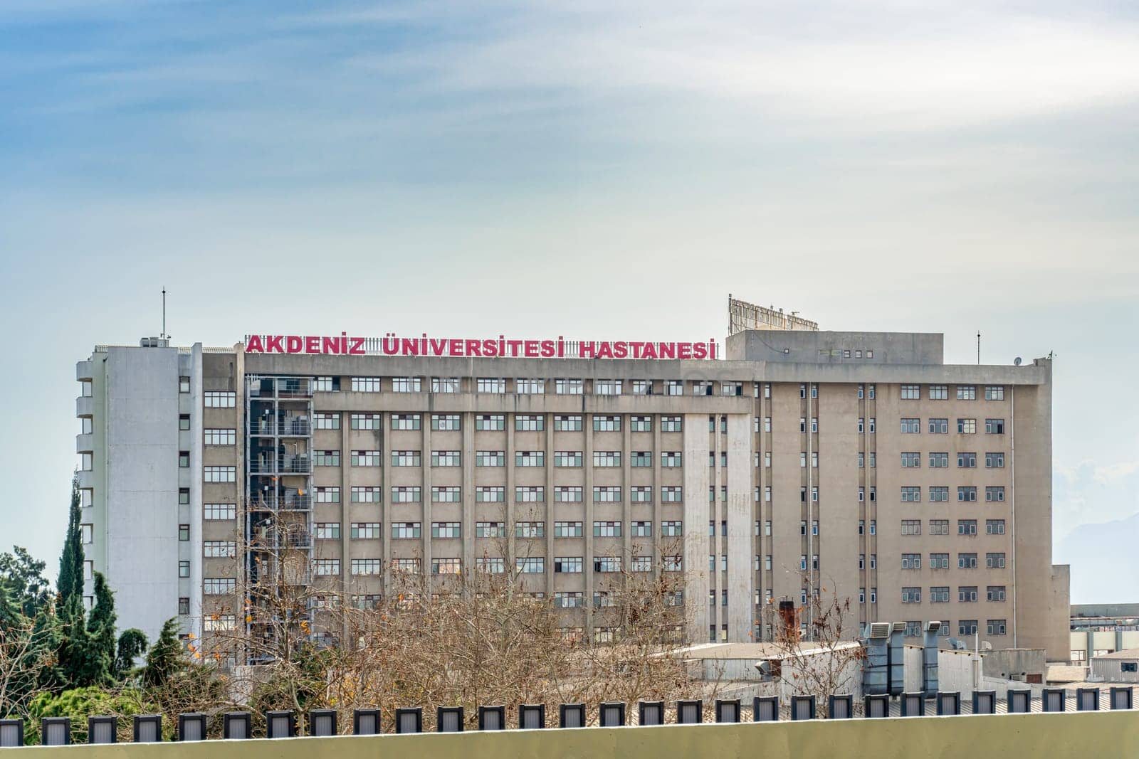 Antalya, Türkiye - February 28, 2024: Akdeniz University Hospital building located in Antalya Turkey by Sonat