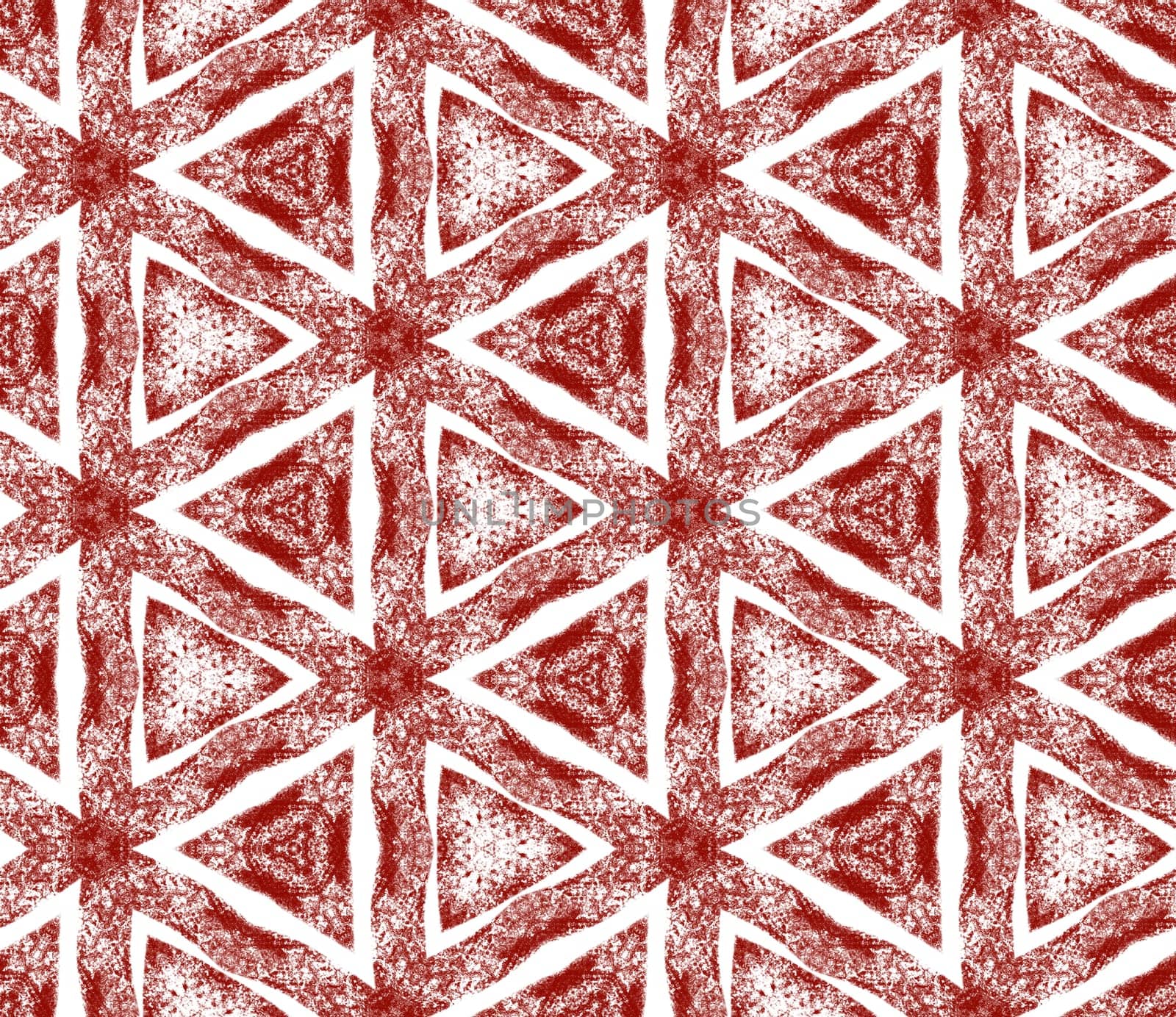 Exotic seamless pattern. Maroon symmetrical by beginagain
