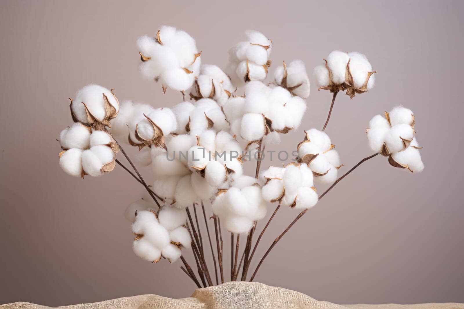 Exquisite Bouquet of cotton. Generate Ai by ylivdesign