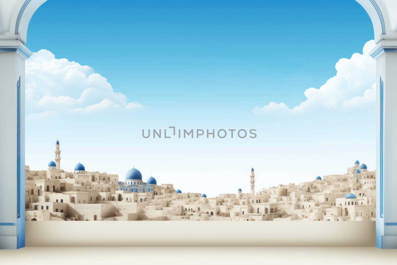 Captivating Israel day mockup background. Freedom religion. Generate Ai