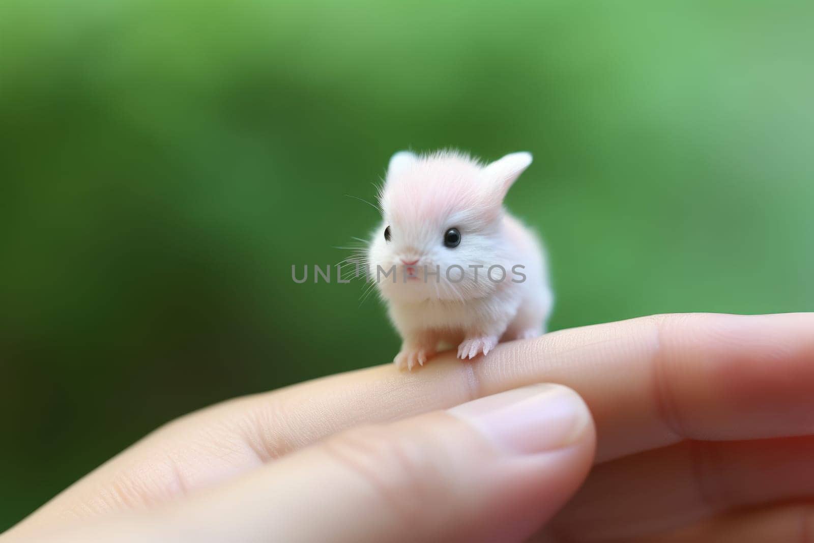 Tiny Cute baby rabbit. Generate Ai by ylivdesign
