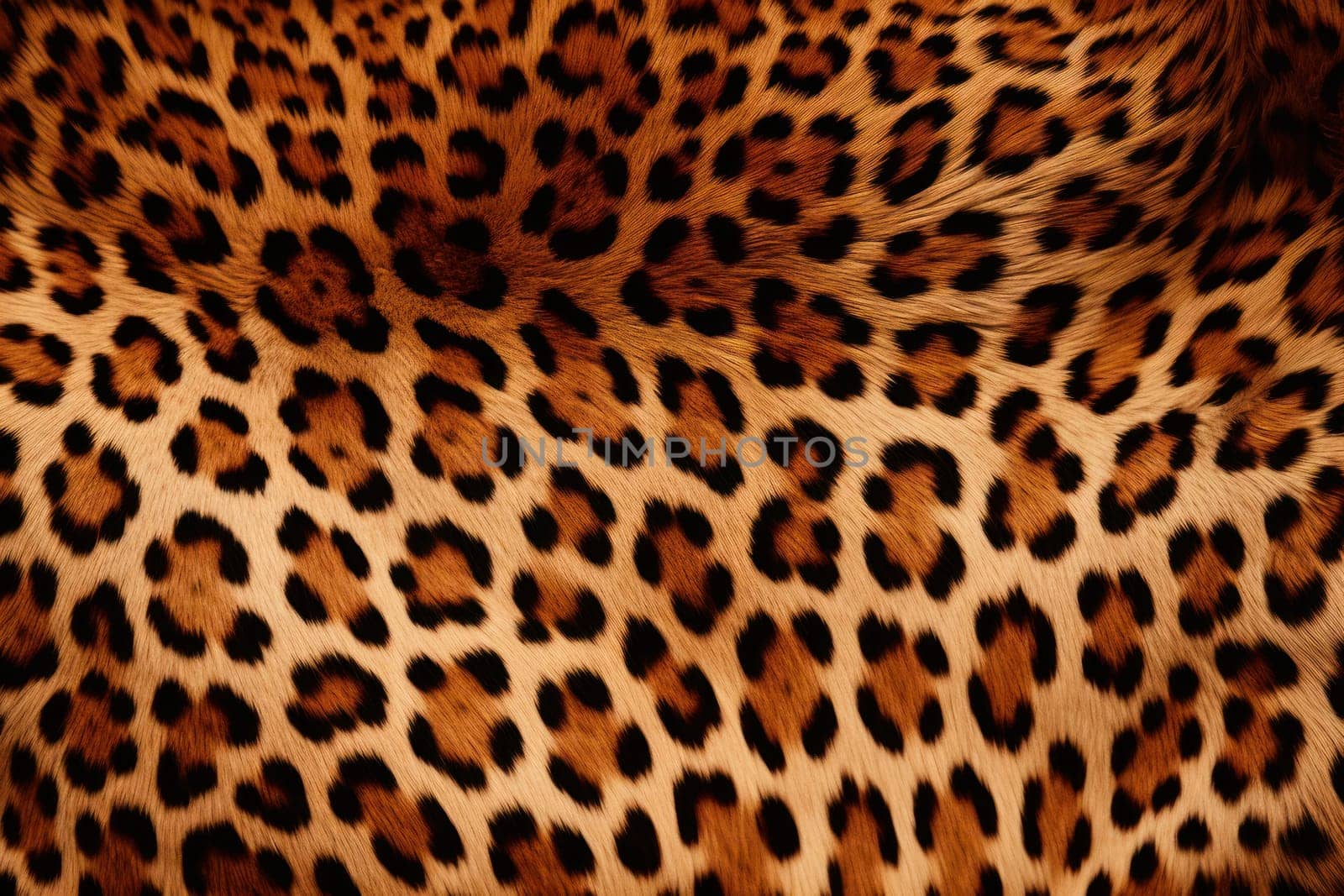 Luxurious Leopard fur banner texture. Generate Ai by ylivdesign