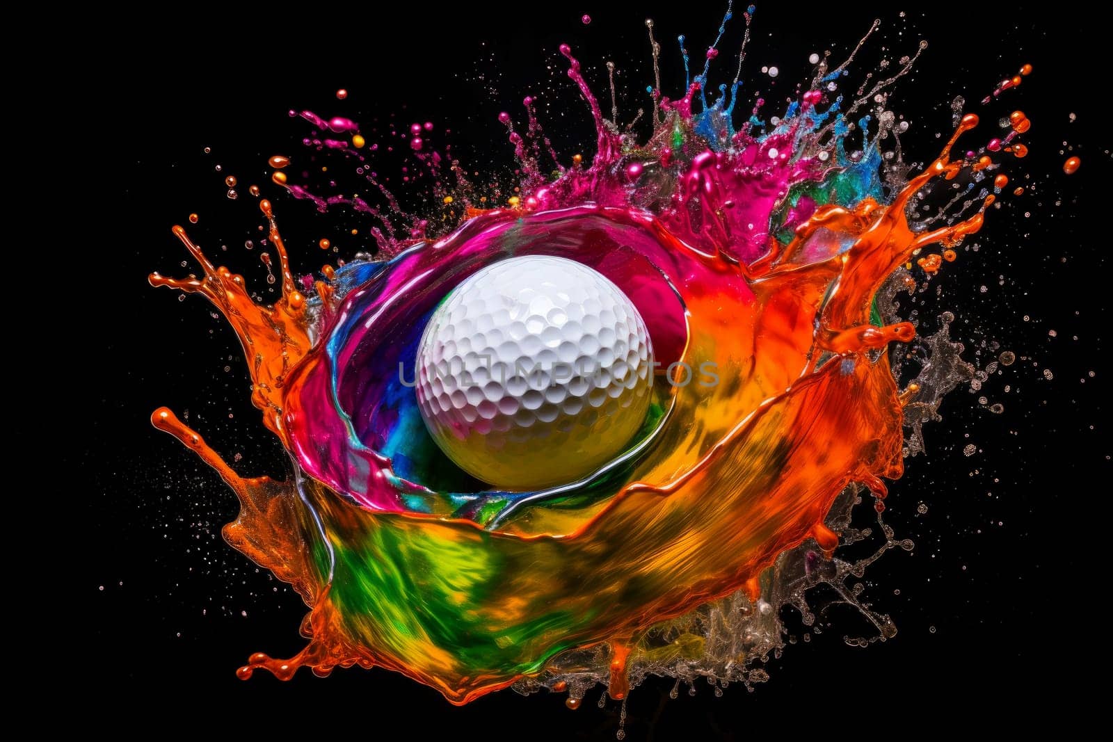 Resilient Golf ball. Generate Ai by ylivdesign