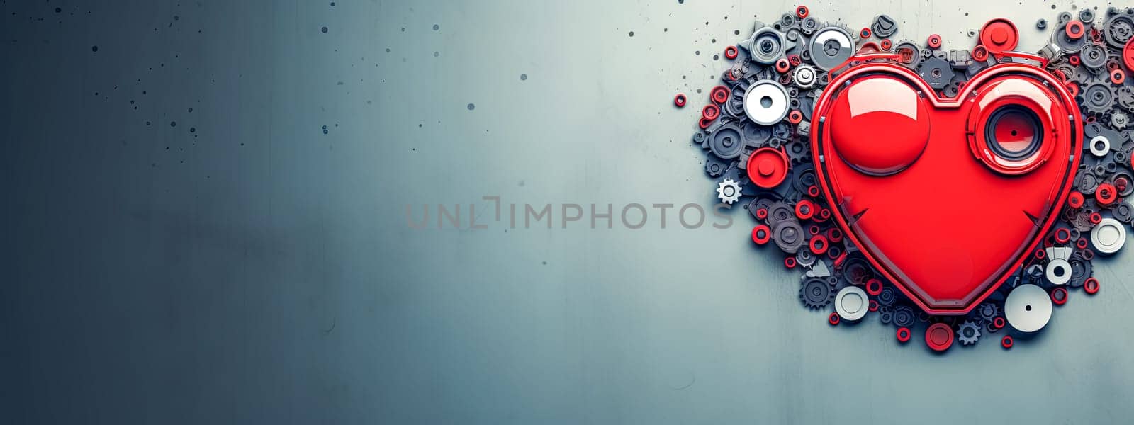 Mechanical Heart Design with Gears and Cogs by Edophoto