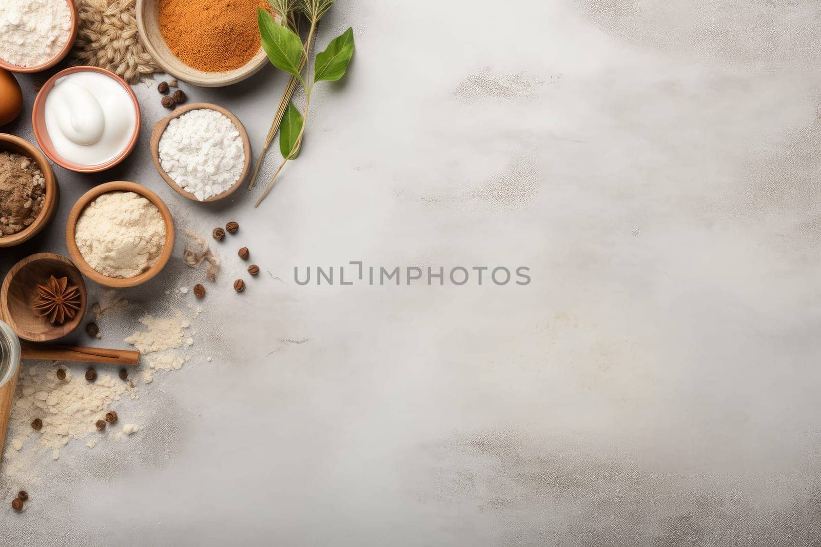 Wholesome Ingredient bakery. Generate Ai by ylivdesign