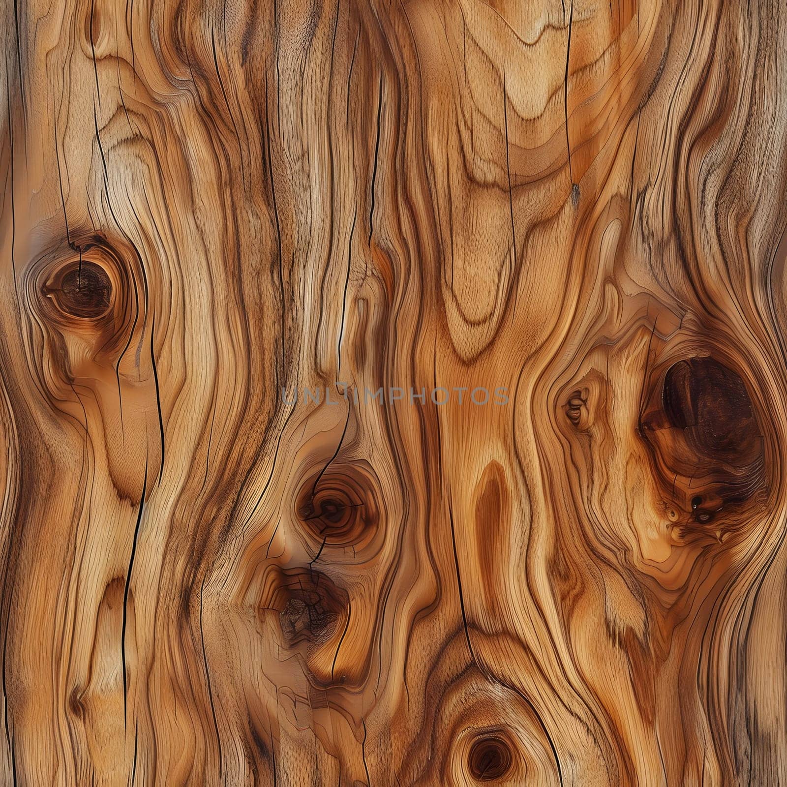 Seamless texture and background of wooden board with knots by z1b