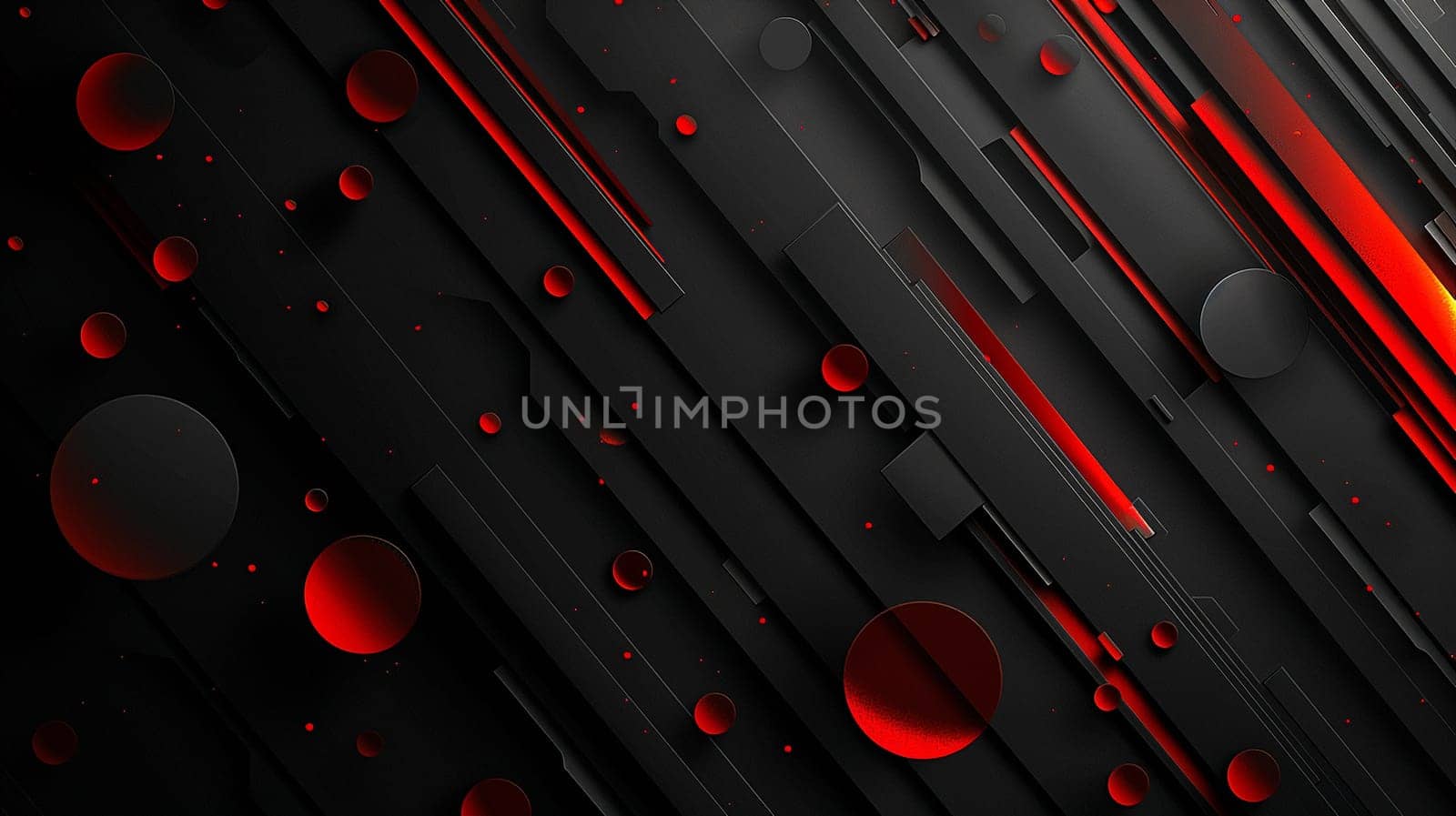 Black and red lines and waves.Professional stock background. High quality illustration