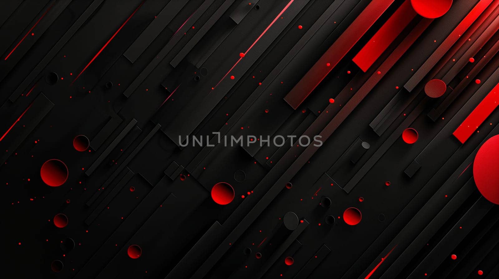 Black and red lines and waves.Professional stock background. High quality illustration