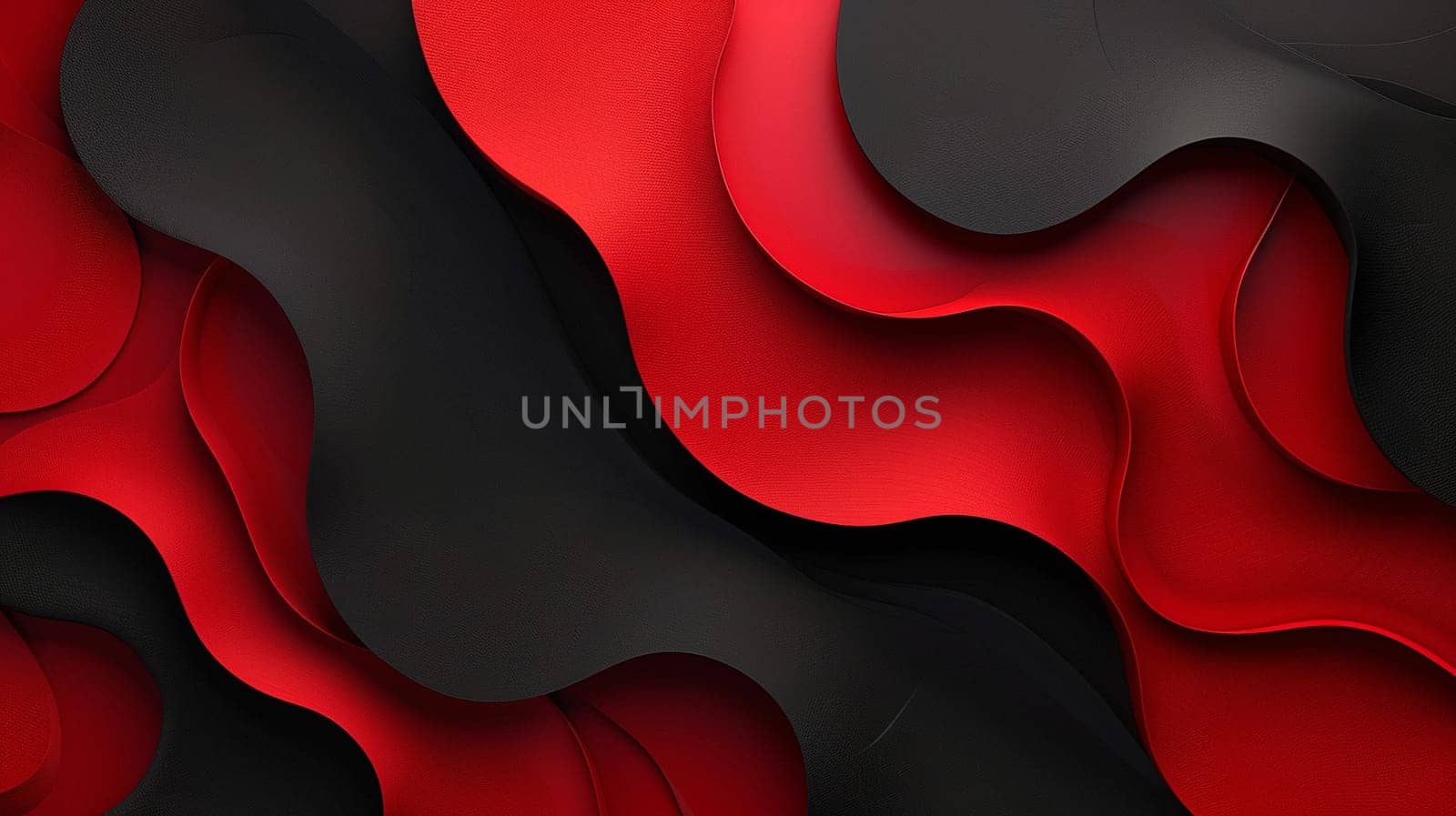 Black and red lines and waves.Professional stock background. High quality illustration