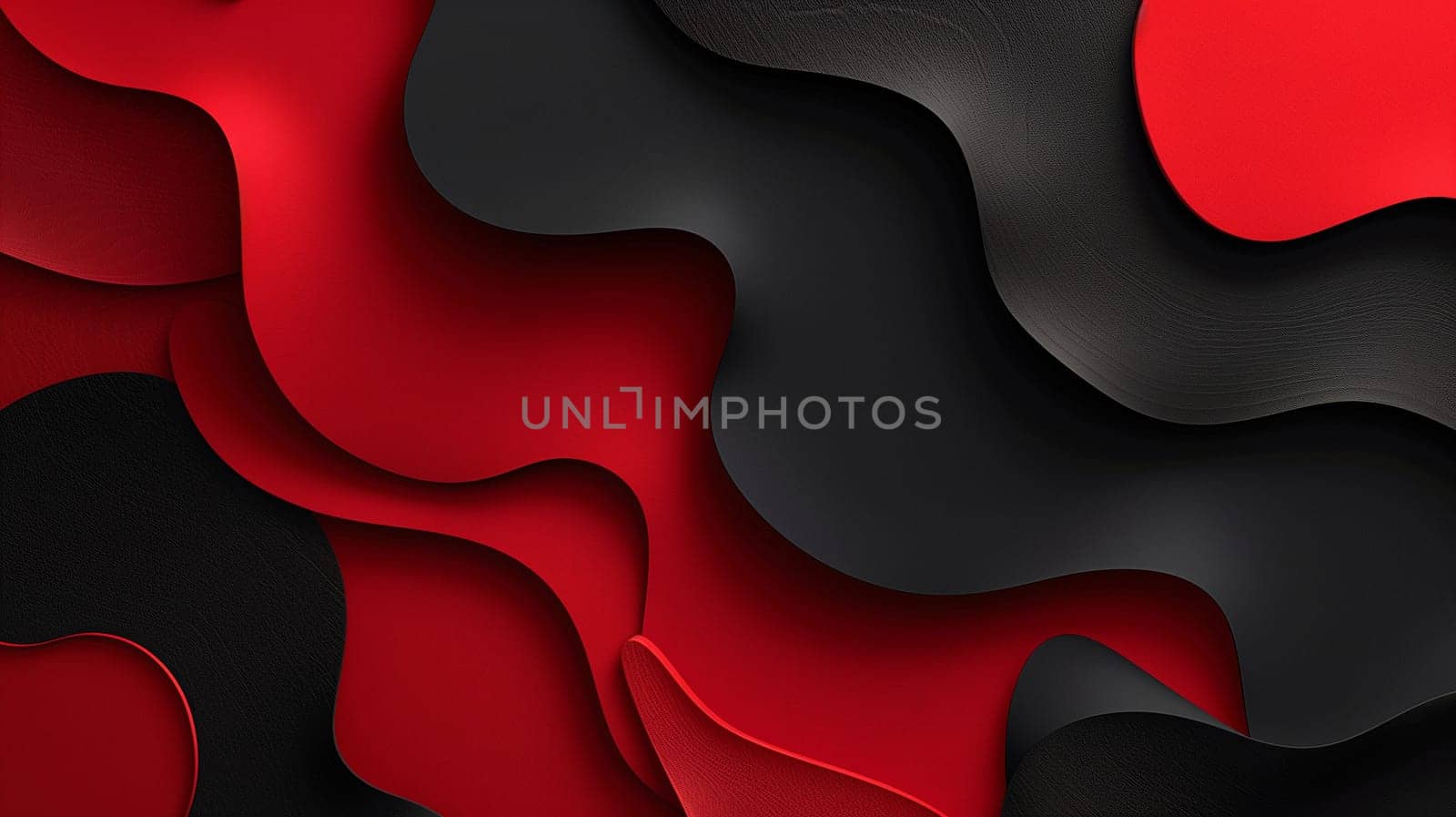 Black and red lines and waves.Professional stock background. High quality illustration