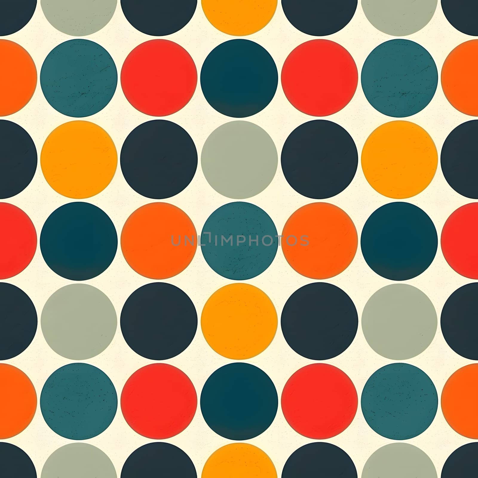 seamless pattern of colorful polka dot by z1b