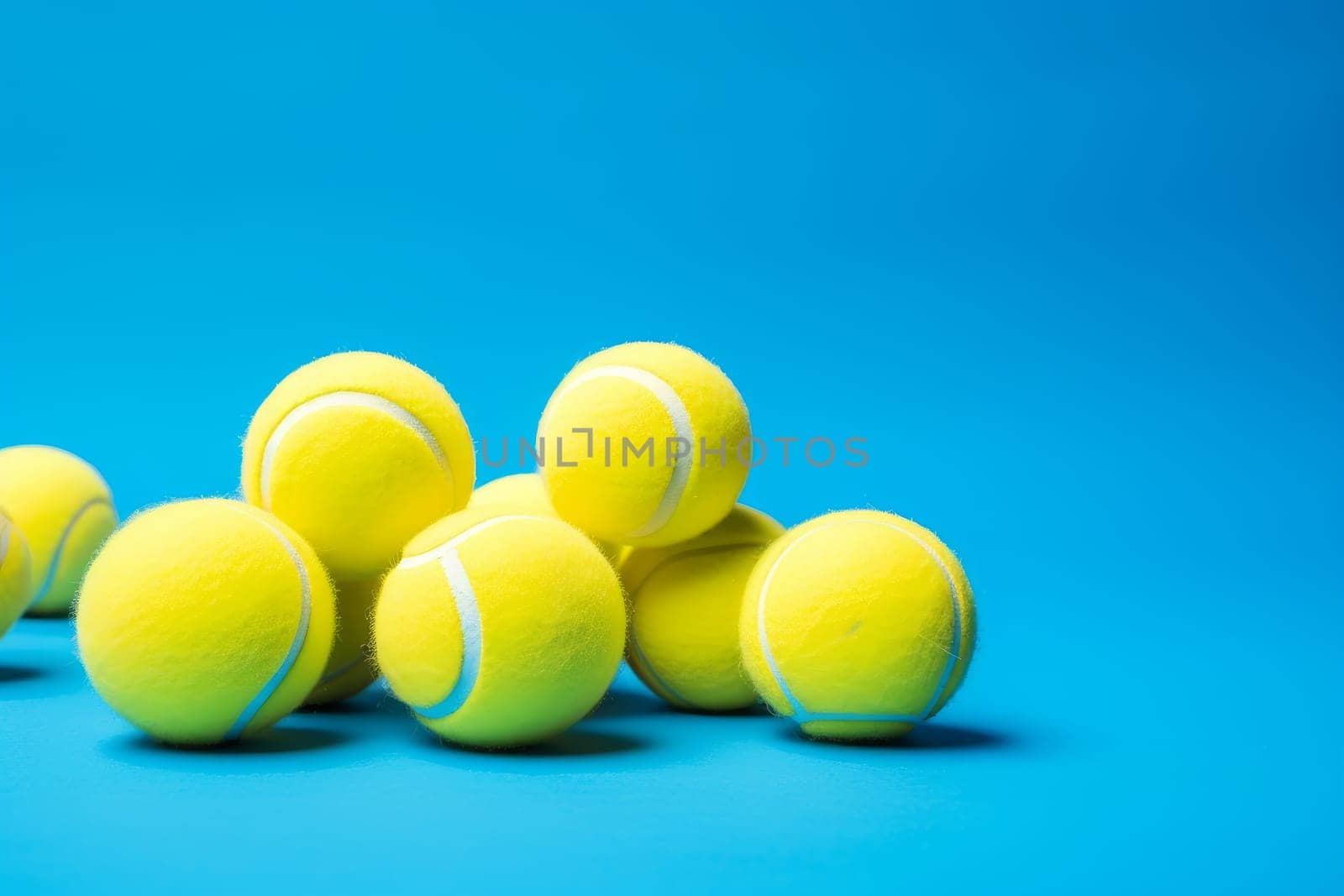 Tennis ball banner. Generate Ai by ylivdesign