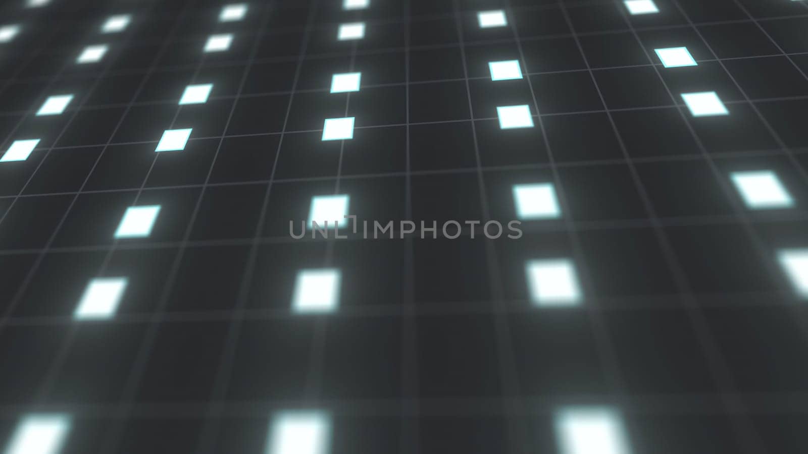 Abstract technology backdrop with squares. Computer generated 3d render