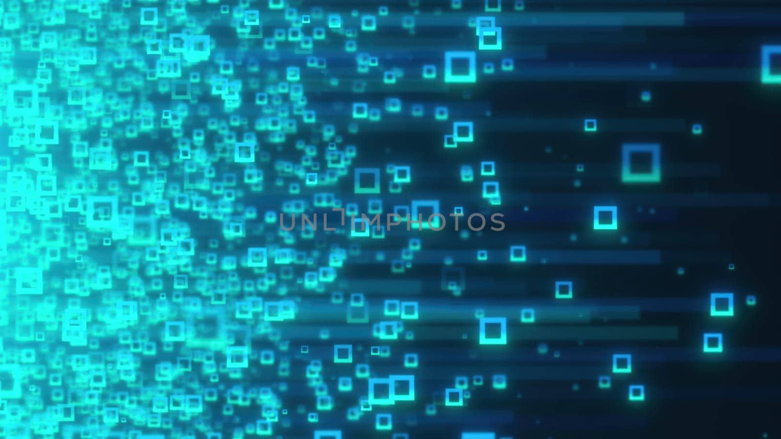 Abstract streaming data. Computer generated 3d render