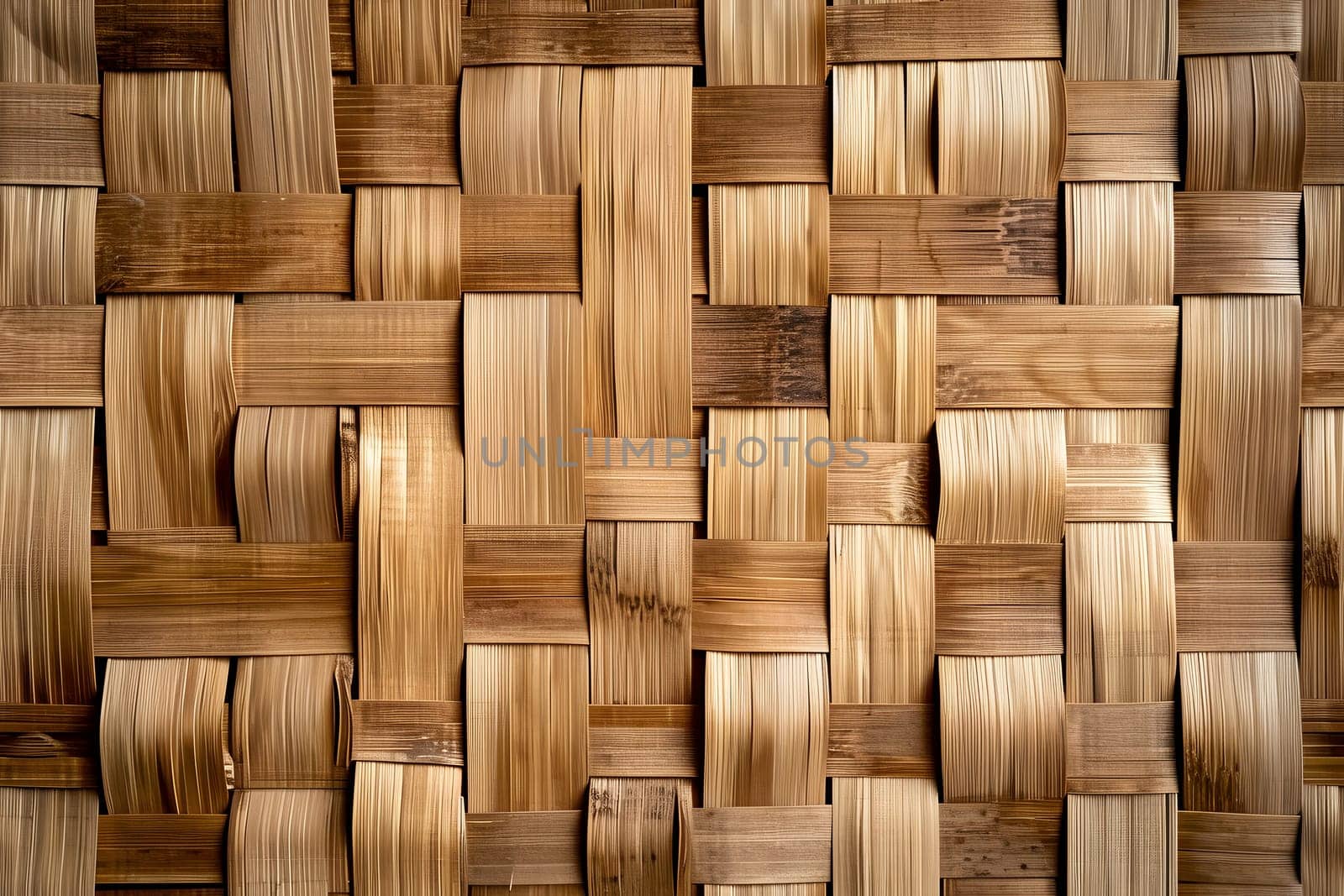 flat full-frame seamless texture of wicker bamboo wall by z1b