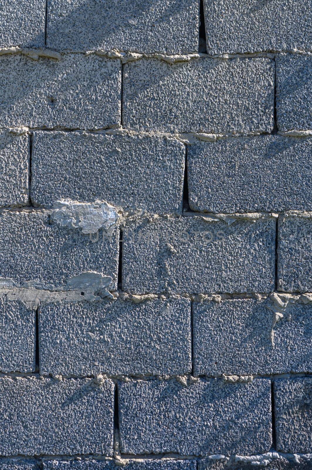 cinder block wall as background