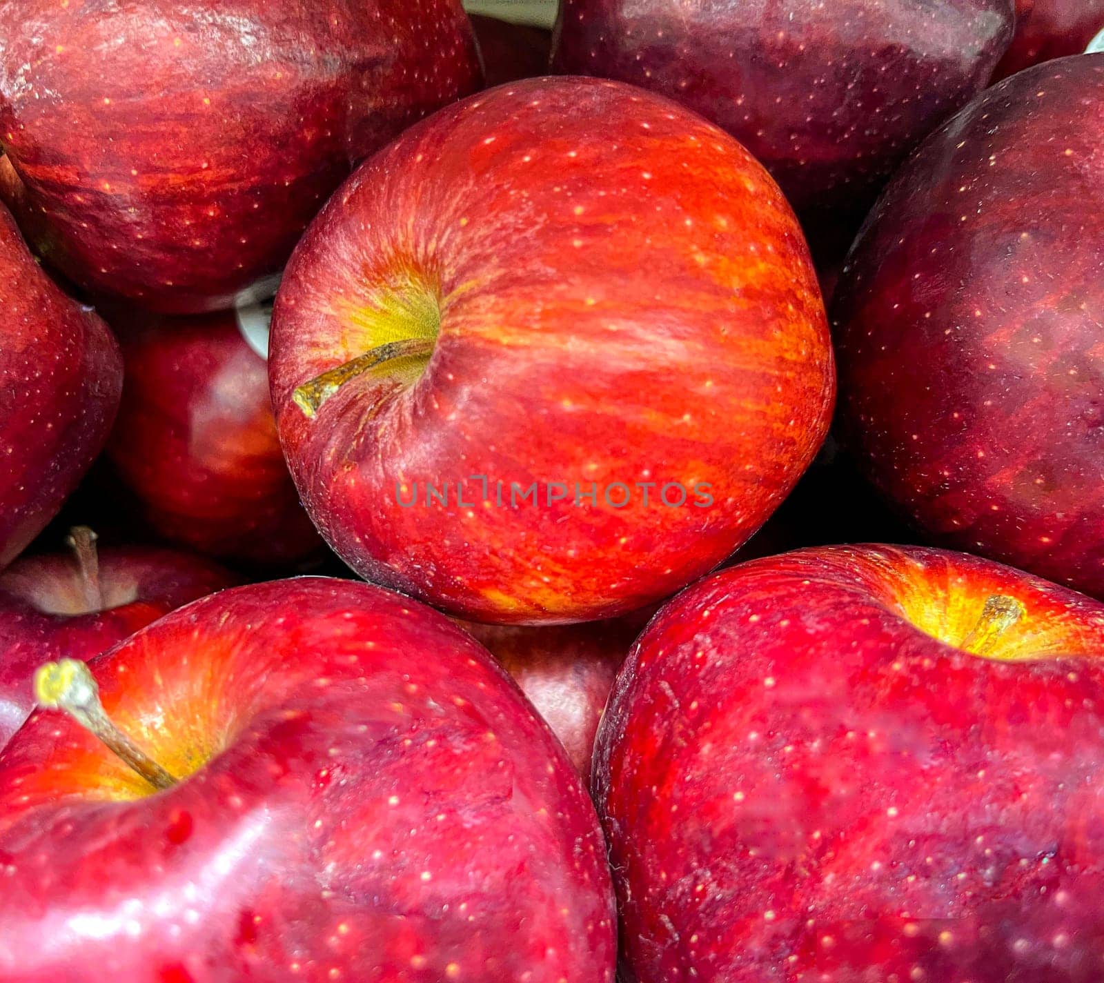 Fresh red apples good for multimedia background group of red ripe apples