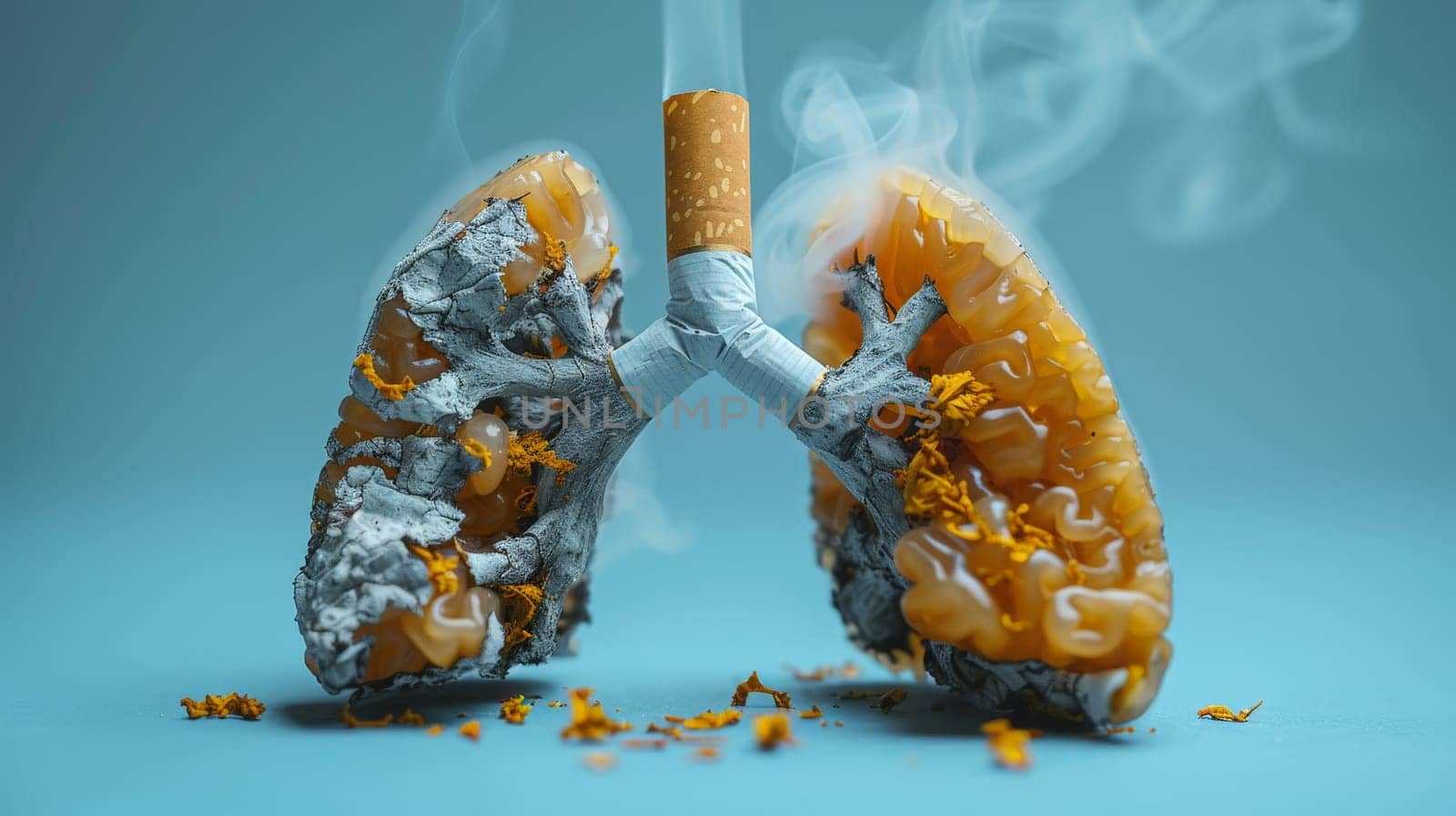 Concept of no smoking and World No Tobacco Day, Smoking prevention, creative advertising Ideas.