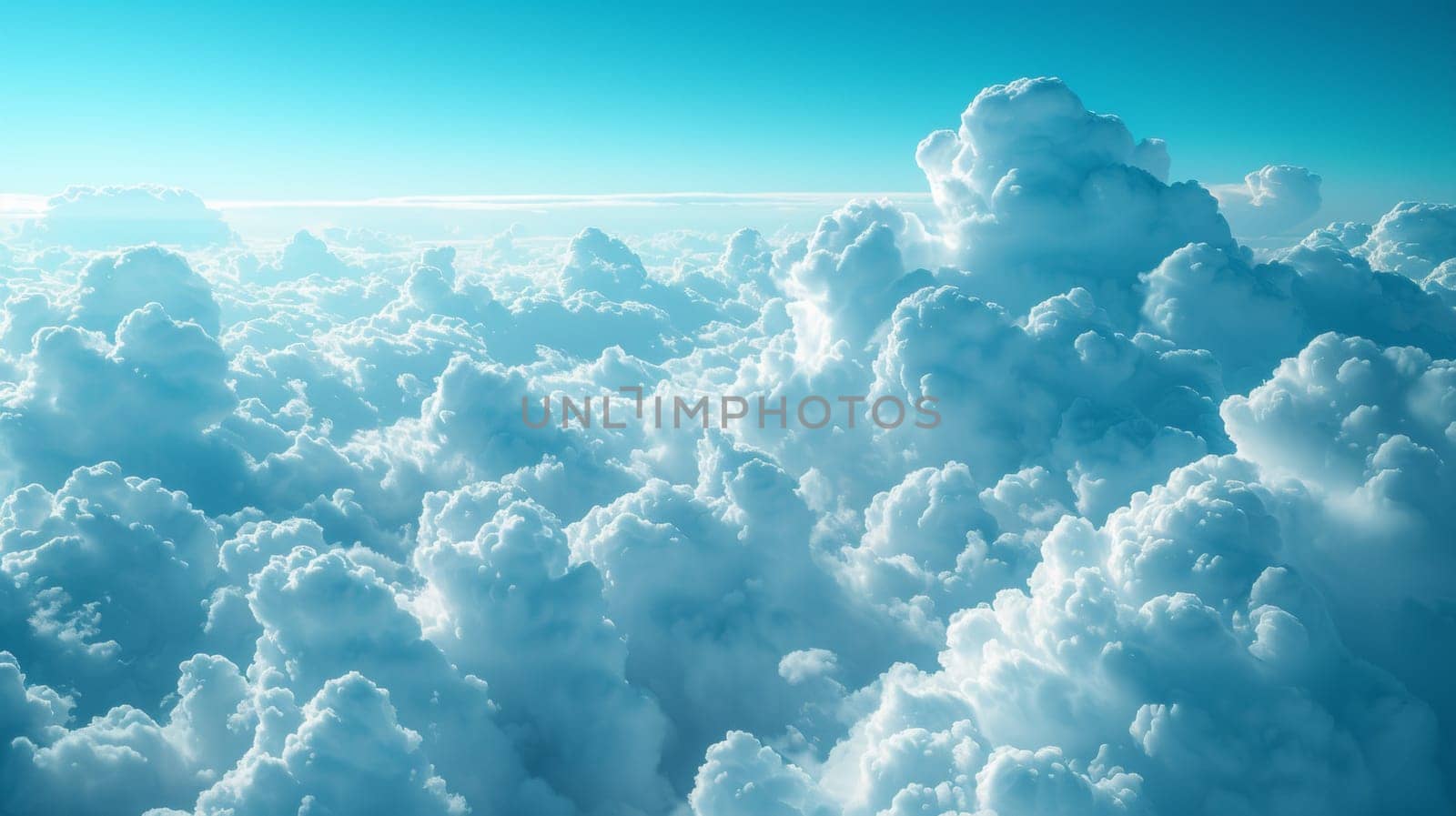 A view of a large cloud formation from above, AI by starush