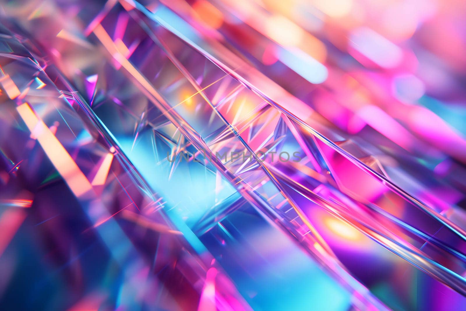 abstract background of glass crystals with bright pastel colorful light by z1b