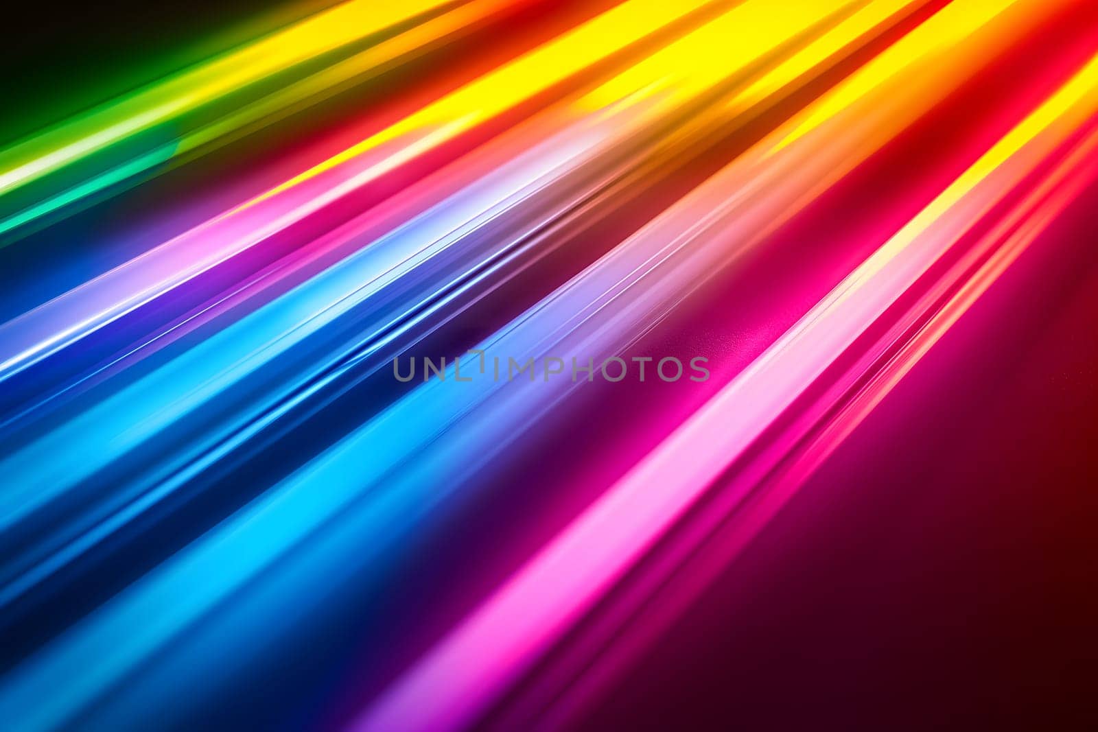 Colorful diagonal rays wallpaper and background. Neural network generated image. Not based on any actual scene or pattern.