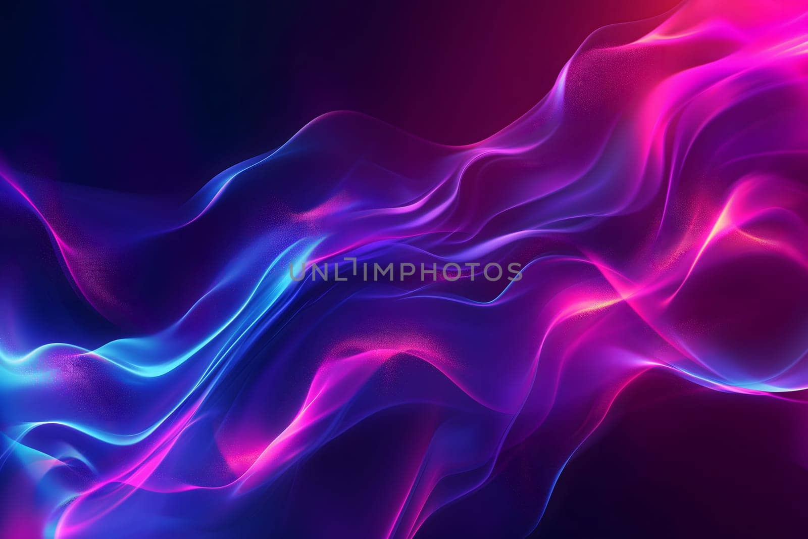 colorful gradient wavy energy flow on black background by z1b