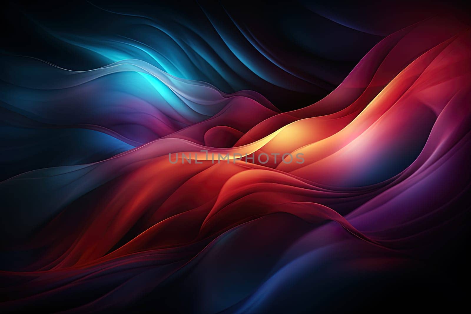Purple and orange abstract fashion gradient background by Dustick