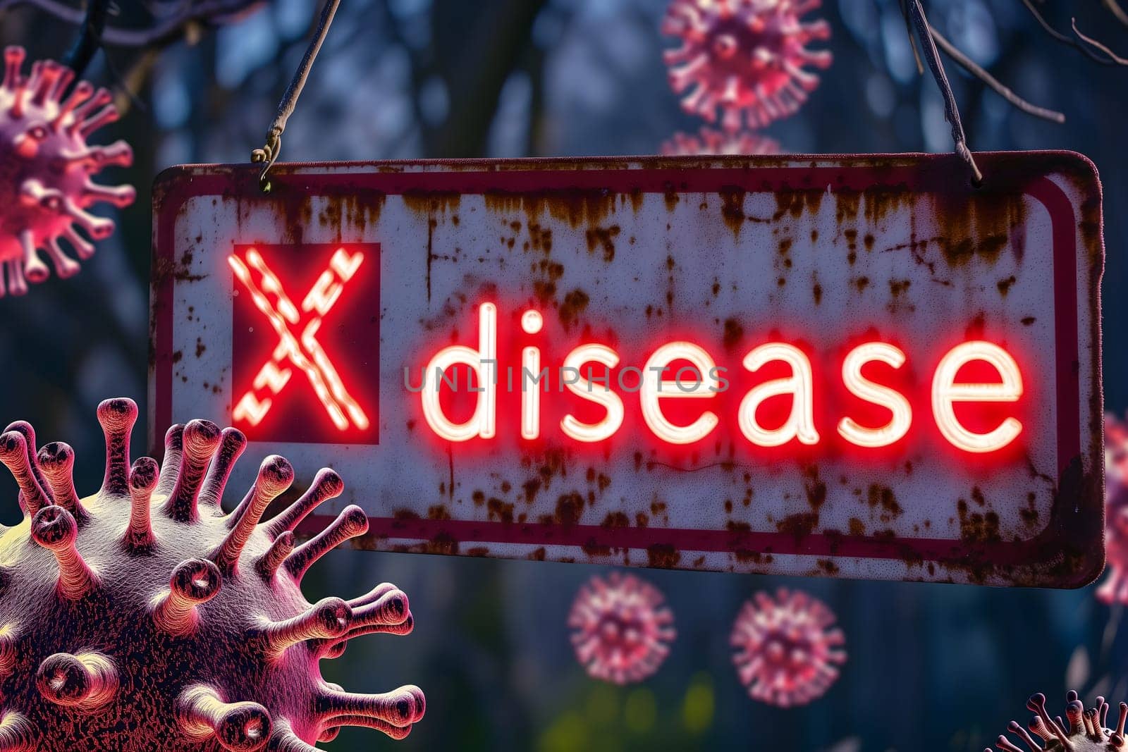 disease X conceptual composition for new pandemic topic by z1b