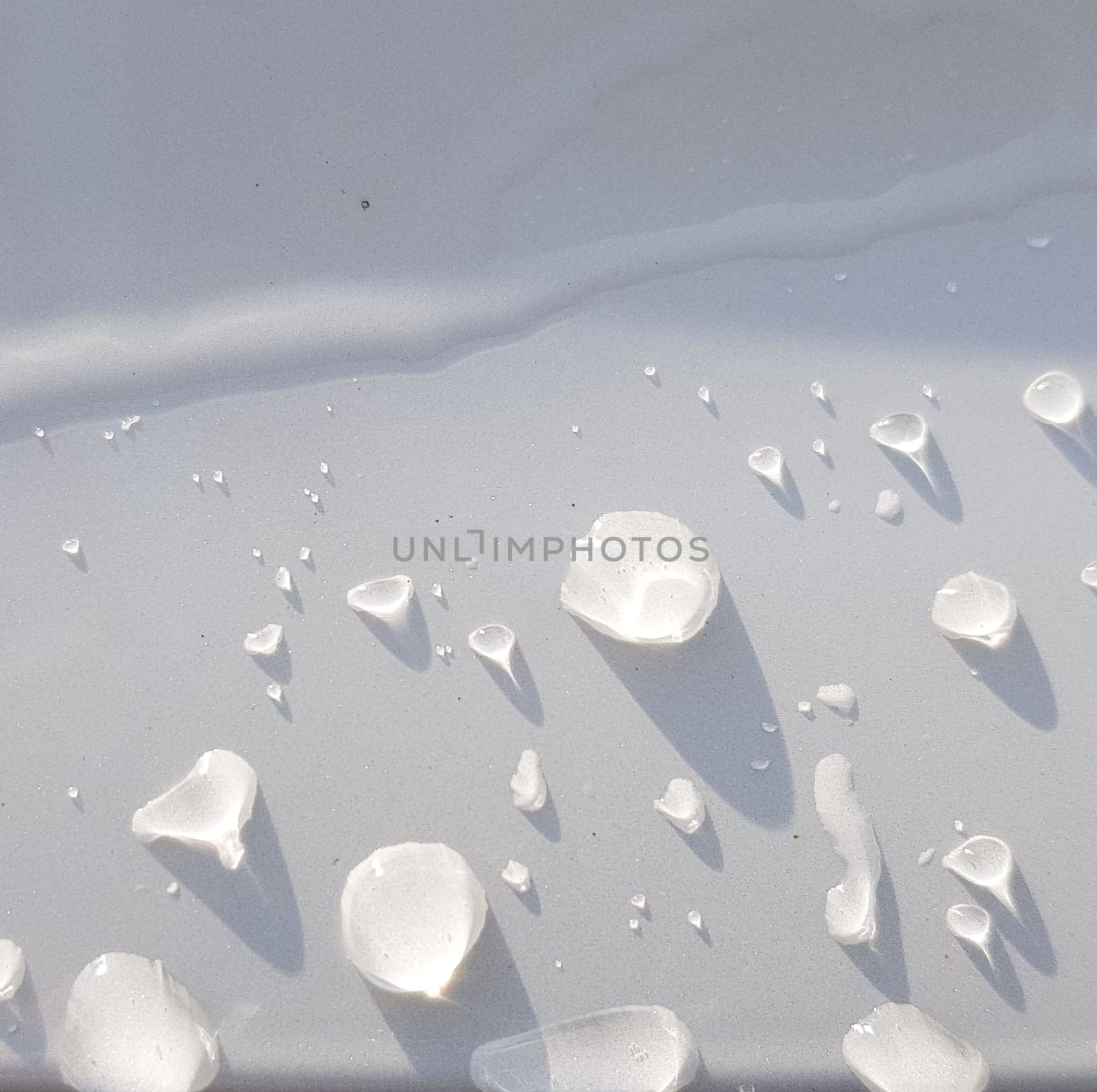 Water droplets perspective through white color surface good for multimedia content backgrounds