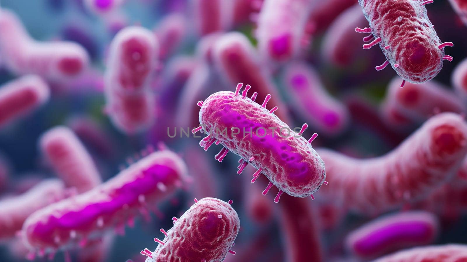 purple colored bacterium rod monoculture Escherichia coli by z1b