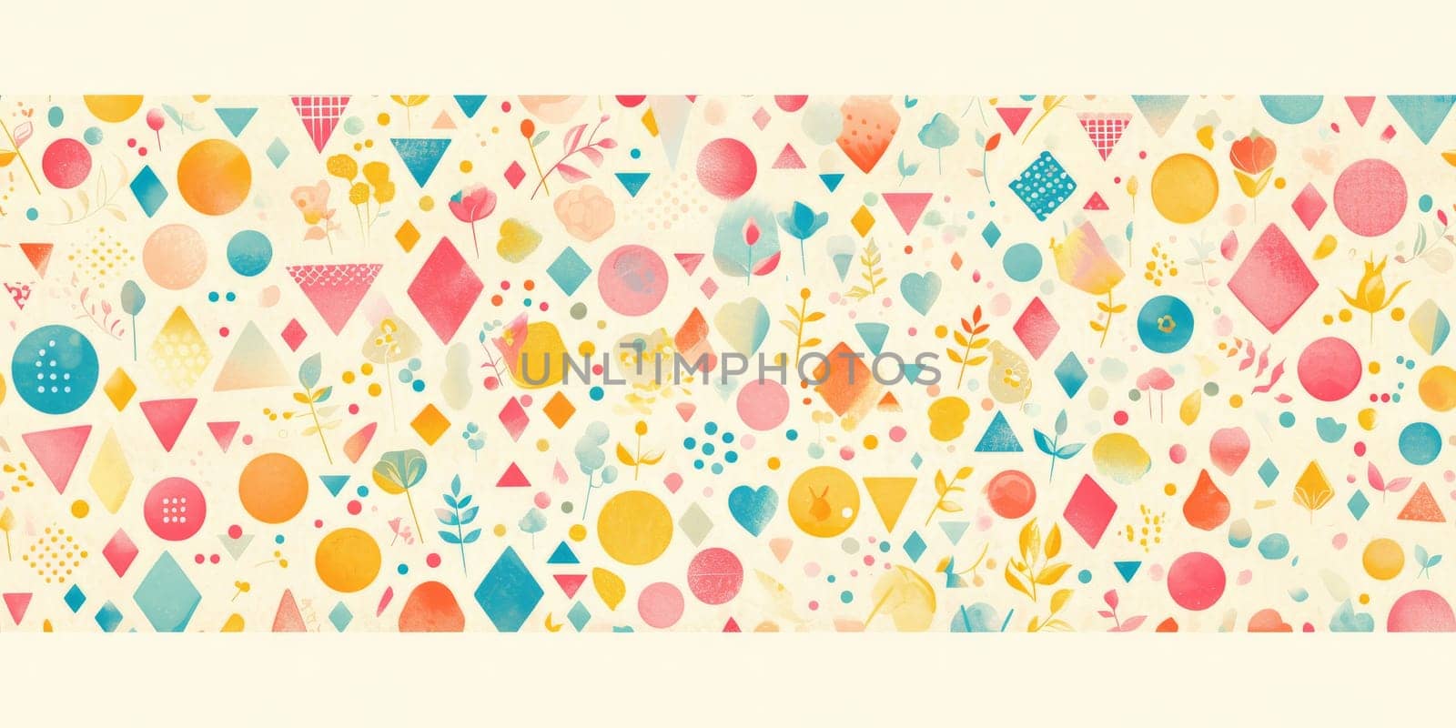 Colorful abstract 80s style seamless pattern. wall art paint