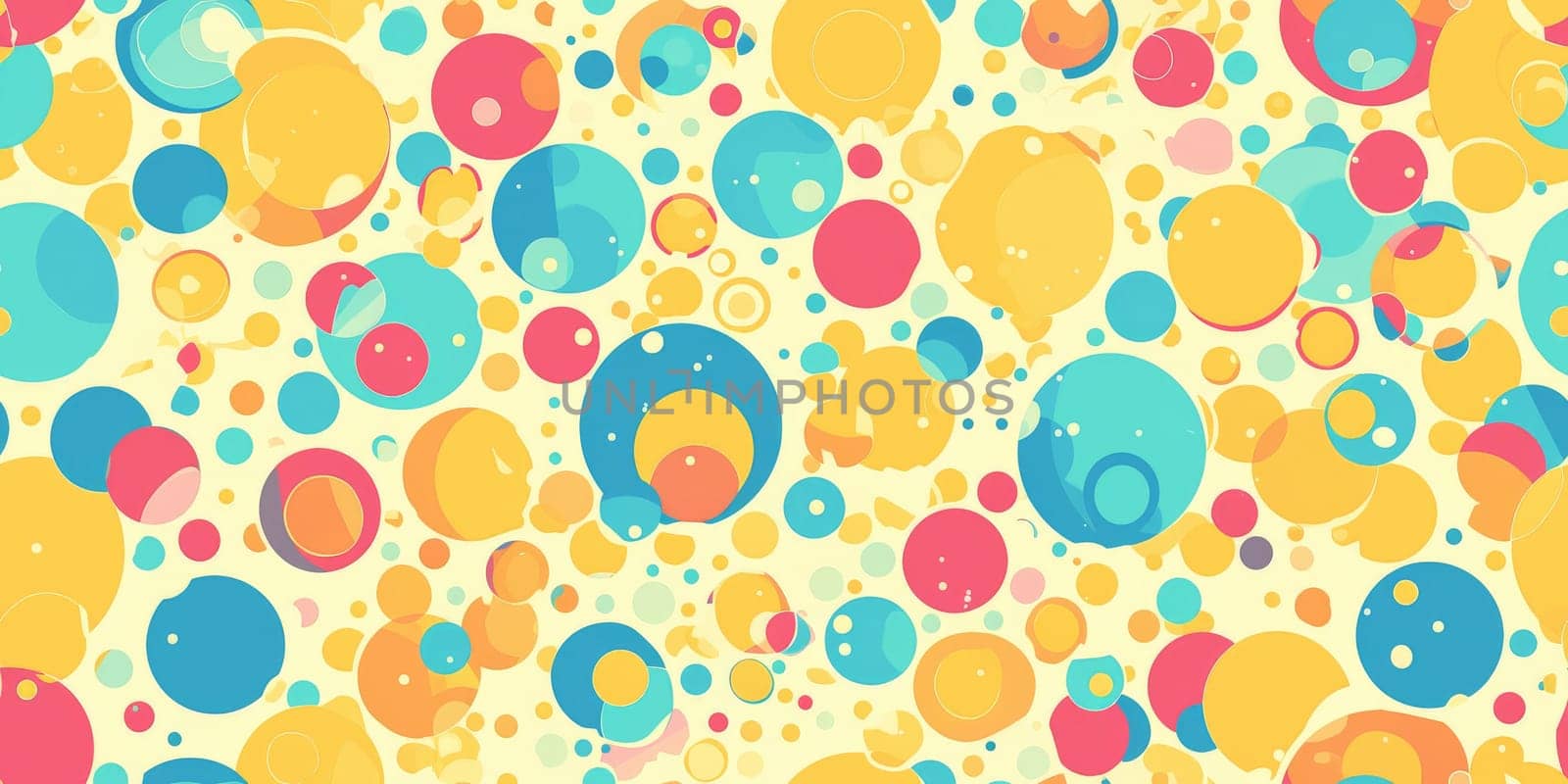 Colorful abstract 80s style seamless pattern. wall art paint. by Benzoix